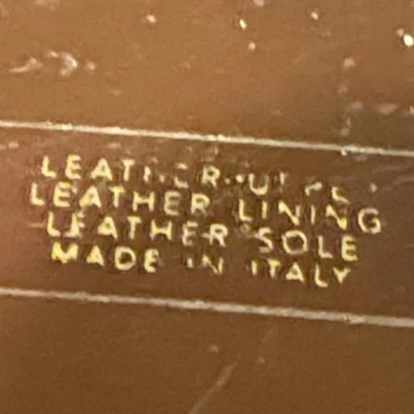 Bloomingdale's leather upper lining and sole Croc-Patterned kitten Heels Italy - Picture 15 of 15